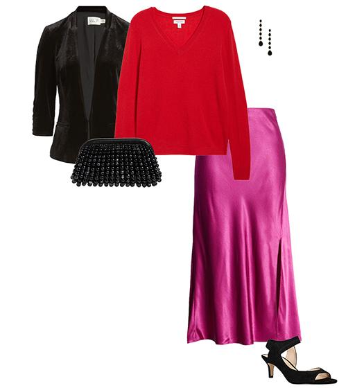 Festive holiday outfit | 40plusstyle.com
